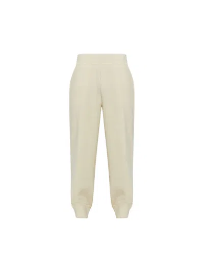Lanvin Relaxed Tapered Trousers In Cream Wool-blend In Yellow