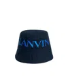 Lanvin Reversible Batman-print Bucket Hat In Black