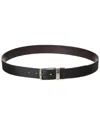 Lanvin Reversible Leather Belt In Black