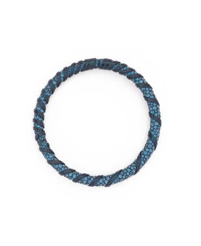 Lanvin Rhinestone Melodie Choker Necklace In Blue/crystal