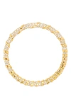 Lanvin Rhinestone Melodie Choker Necklace In Gold