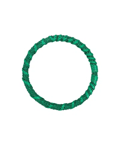 Lanvin Rhinestone Melodie Choker Necklace In Green