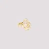 Lanvin Rhinestone Melodie Ring In Gold