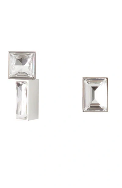 Lanvin Rhythmique Asymmetrical Earrings In Metallic