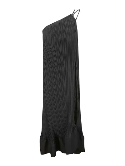 Lanvin Ribbed Dress In Black