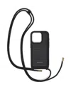 Lanvin Ribbed Iphone 13 Pro Case In Black