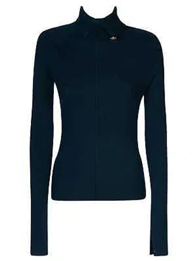 Pre-owned Lanvin Ribbed Jumper In Blue