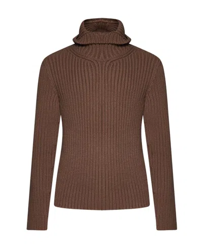 LANVIN LANVIN LONG SLEEVED HOODED KNITTED JUMPER