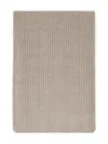 Lanvin Ribbed-knit Scarf In Brown