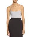 Lanvin Ribbed Tank Top In Viscose In White