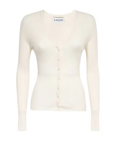LANVIN LANVIN V-NECK KNITTED CARDIGAN