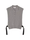 Lanvin Pullover Mit Gerippten Details In Gray