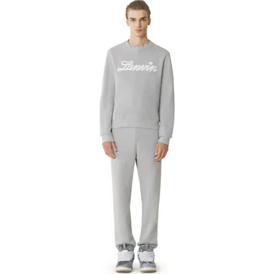 Lanvin Ribbon Jogging Pants In Gray
