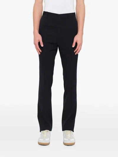Lanvin Ribbon-pocket Trousers In Black