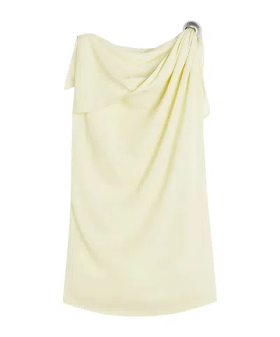 Lanvin Ring Detail Top In Pink Wax Yellow