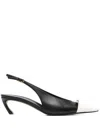 Lanvin Black Slingbacks Heels In Schwarz