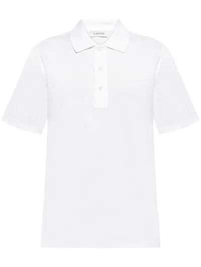 LANVIN REGULAR POLO,RM.PL0111.J011.P25 01 OPTIC WHITE