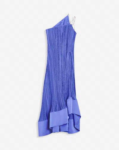 Lanvin Dressing Gown Longues Effet Cascade Pour Femme In Blue