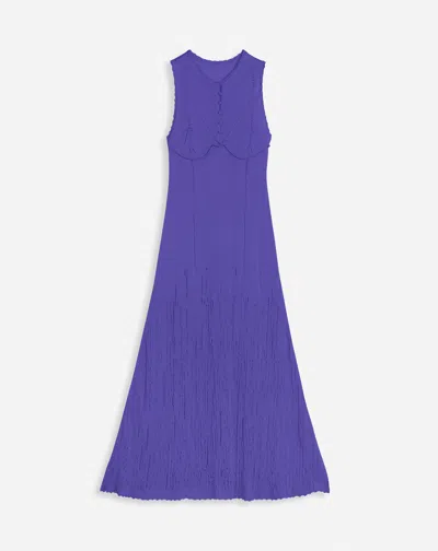 Lanvin Dressing Gown Midi Sans Manche Pour Femme In Purple