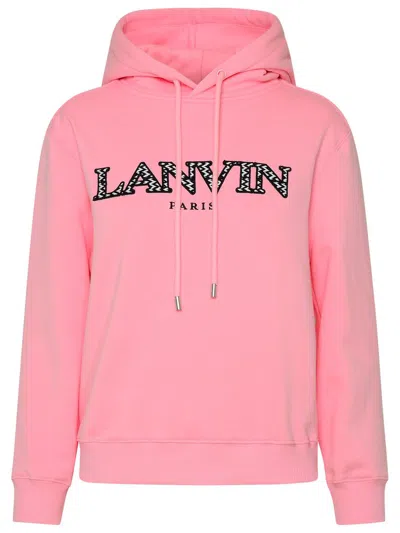 Lanvin Rose Cotton Sweatshirt In Pink