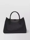 Lanvin Round Handle Calfskin Tote Bag
