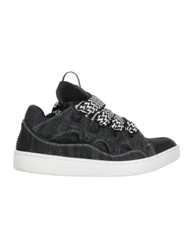 Lanvin Round Head Low-cut Casual Shoes In Black