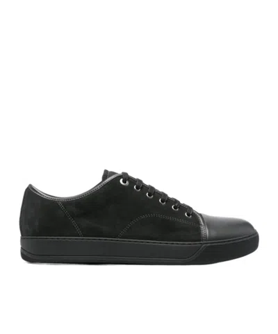 Lanvin Round Head Low-cut Casual Shoes In Black