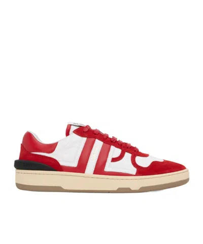 LANVIN LANVIN LOGO PRINTED LACE-UP SNEAKERS