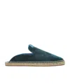 Lanvin Round Head Muller Shoes In Green