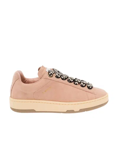 Lanvin Round-headed Low-top Casual Shoes In Nude