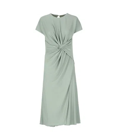 LANVIN LANVIN FRONT KNOT MIDI DRESS