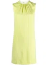 Lanvin Round-neck Sleeveless Minidress In Yellow