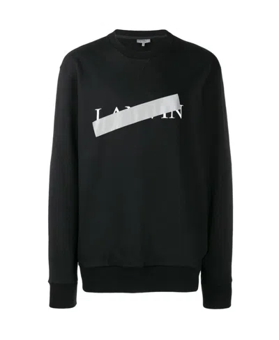 Lanvin Round-necked Casual Sweater In Black