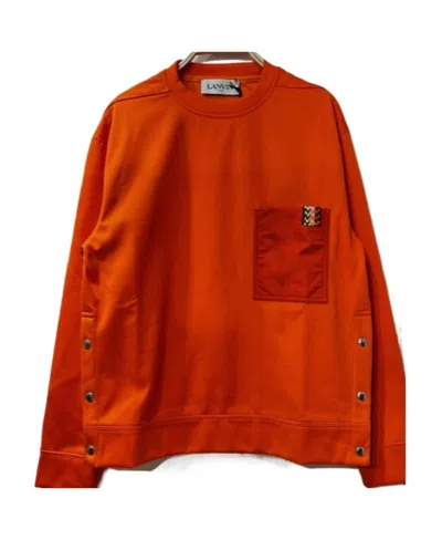 Lanvin Round-necked Sweater In Red