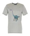 Lanvin Round-necked T-shirt In Gray