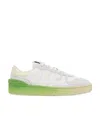 Lanvin Round Toe Lace-up Sneakers In White