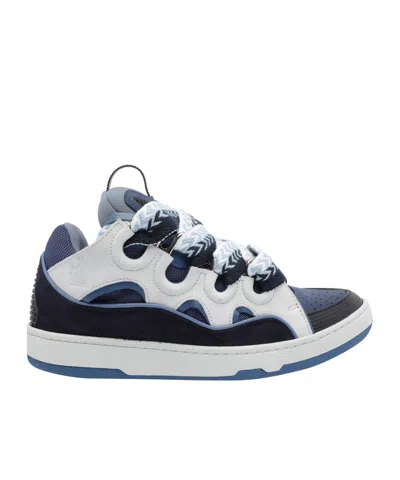 Lanvin Chunky Sole Sneakers Featuring Contrast Panels In Multi