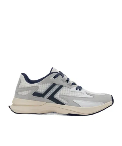 Lanvin Round Toe Low-top Sneakers In Gray