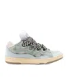Lanvin Round Toe Sneakers In Green