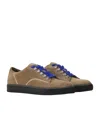 Lanvin Suede Lace-up Sneakers In Multi