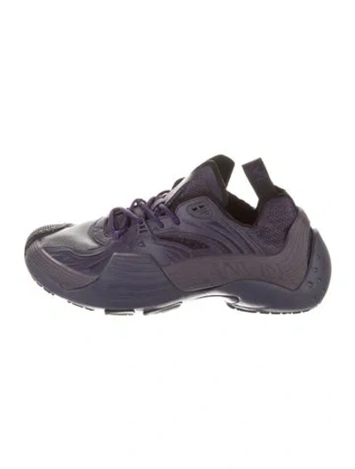 Pre-owned Lanvin Rubber Sneakers In Purple