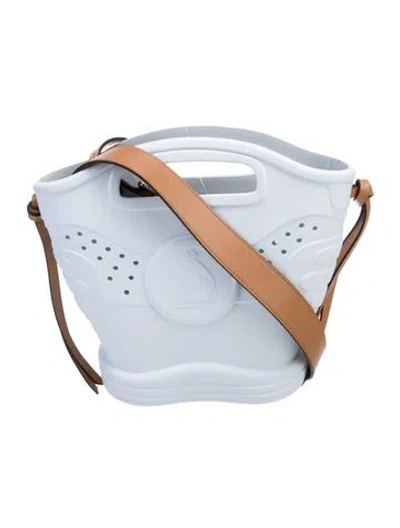 Pre-owned Lanvin Rubber Top Handle Bag In Blue