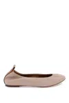 Lanvin The Leather Ballerina Flat In Nude