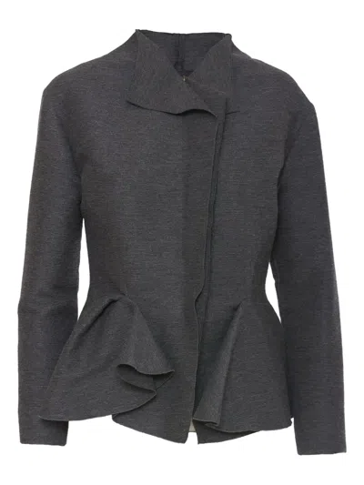 Pre-owned Lanvin Ruffle-detail Jacket