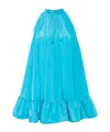 Lanvin Woman Mini Dress Azure Size 2 Polyester In Blue