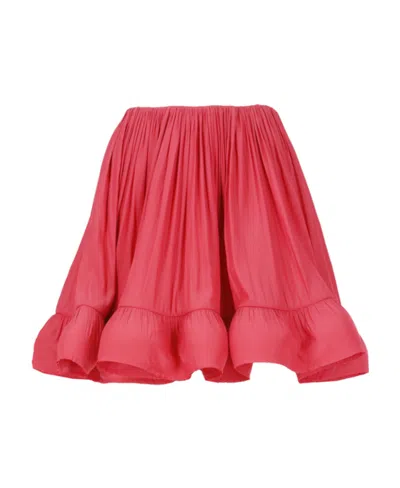 LANVIN LANVIN HIGH-WAIST RUFFLED FLARED MINI SKIRT