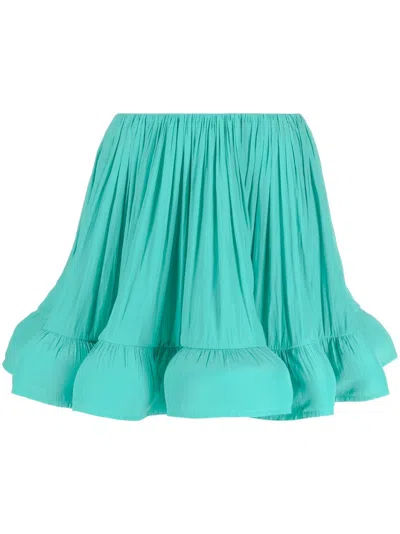 LANVIN RUFFLED FLARED MINISKIRT