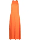 Lanvin Longuette Dress In Orange