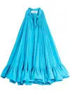 Lanvin Woman Mini Dress Azure Size 2 Polyester In Blue
