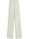 Lanvin Side Band Trousers In White